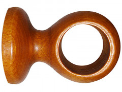 SUPPORT POUR TRINGLE A RIDEAU BOIS D35 FERME 65MM MERISIER