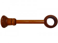 SUPPORT POUR TRINGLE A RIDEAU BOIS D35 FERME 130-215MM MERISIER