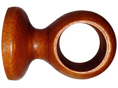 SUPPORT POUR TRINGLE A RIDEAU BOIS D28 FERME 50MM MERISIER