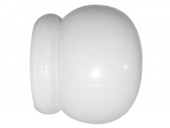 EMBOUT BOIS D28 ANGLAIS A VISSER BLANC LAQUE X2