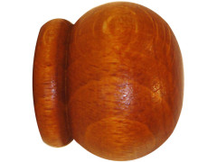 EMBOUT BOIS POUR TRINGLE A RIDEAU D28 ANGLAIS A VISSER MERISIER X2