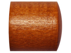 EMBOUT BOIS POUR TRINGLE A RIDEAU D28 BOUCHON A VISSER MERISIER X2