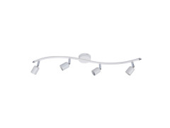 BARRE 4 SPOTS BASIC GU10 METAL BLANC