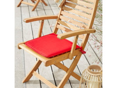 ASSISE FERIA CARREE ROUGE 38X38X3 CM