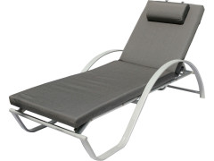 COUSSIN POUR BAIN DE SOLEIL FLORIDA GRIS 190X60
