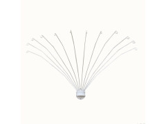 BARRE DOUCHE EVENTAIL 65CM BLANC