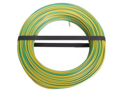 CABLE ELECTRIQUE HO7VU 1.5MM2 VERT/JAUNE COURONNE 100M