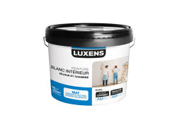 PEINTURE BLANC INTERIEUR SEJOUR ET CHAMBRE LUXENS MAT 10L