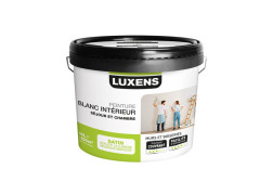 PEINTURE BLANC INTERIEUR SEJOUR ET CHAMBRE LUXENS SATIN 10L