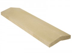 COUVRE-MUR 2 PANS CLASSIQUE LISSE BEIGE, H.4 X L.25 X P.99 CM
