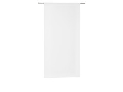 VITRAGE TAMISANT LEO BLANC-BLANC N 0 L60 X H180 CM LOT 2
