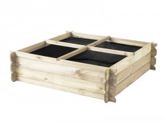 CARRE POTAGER BASIL AU SOL 100X100X27CM