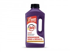 DEBOUCHEUR GEL TURBO BOOST GRAS ET DECHETS HELP 1L
