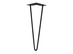 PIED DE TABLE BASSE FILAIRE ACIER EPOXY NOIR HAUTEUR 40CM