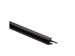 PROFIL 1/4 ROND ANGLE SORTANT PVC NOIR 10MM L2.5 STANDERS