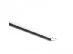 PROFIL 1/4 ROND ANGLE SORTANT ALU BRILLANT 8MM L2.5 STANDERS