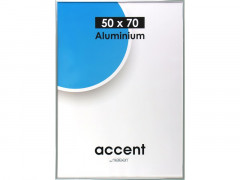 CADRE ACCENT NICKEL 50 X 70 CM GRIS