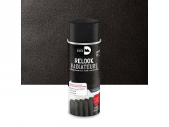 PEINTURE AEROSOL RELOOK RADIATEUR QUARTZ NOIR SATINE 0.4L