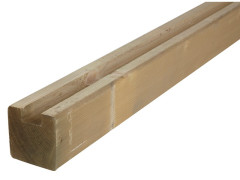 POTEAU RAINURE EN U YONA 9X9X240CM CLASSE 3