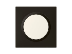 PLAQUE CARREE 1 PRISE SIMPLE A COMPOSER DOOXIE NOIR LEGRAND