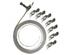 COLLIER FEUILLARD ACIER INOX 9MM KIT 3M +8 TETES BASCULANTES