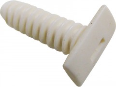 CHEVILLE GOULOTTE/MOULURE BLANC 100X1CM LOT DE 20