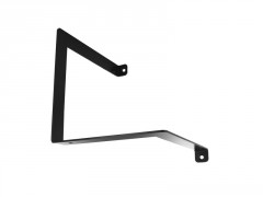 EQUERRE PARENTHESE GAUCHE ACIER EPOXY NOIR H15 X P15 CM