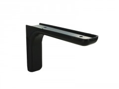 EQUERRE 80X117MM ACIER PLASTIFIE NOIR