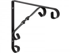 EQUERRE RETRO 200X200MM ACIER NOIR