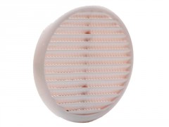 GRILLE AERATION CLIPSER   80 ABS BLANC  + MOUSTIQUAIRE
