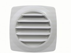 GRILLE AERATION CLIPSER   120MM ABS BLANC