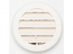 GRILLE AERATION REGLABLE  78MM ABS BLANC  + MOUSTIQUAIRE