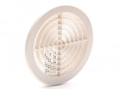 GRILLE AERATION CLIPSER   150MM ABS BLANC