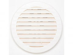 GRILLE AERATION REGLABLE  152 ABS BLANC  + MOUSTIQUAIRE