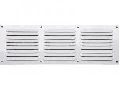 GRILLE AERATION VISSER  100X300MM ALU + MOUSTIQUAIRE
