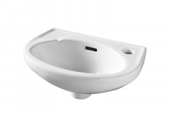 VASQUE LAVE-MAIN A FIXER MURCIE BLANC CERAMIQUE LARG 35 x PROF 23 CM