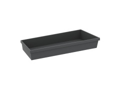 BOITE L PLASTIQUE 45X20X6,7CM GRIS