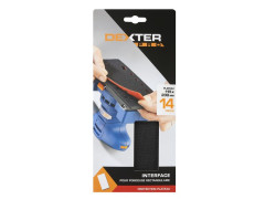 ABRASIF PATIN PONCEUSE VIBRANTE 115X230MM 14 TROUS DEXTER PRO