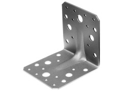 EQUERRE RENFORCE GALVANISEE 70X70X55MM EPAISSEUR 2.5MM LOT DE 12