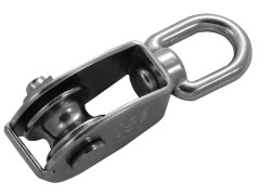 POULIE SIMPLE DÉRIVEUR RÉA 25MM INOX A4 / AISI 316