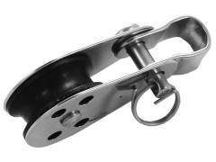 POULIE SIMPLE DÉRIVEUR RÉA 25MM INOX A4 / AISI 316