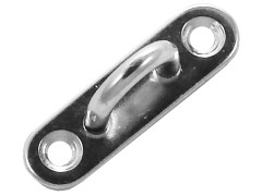 PONTET SUR PLATINE OBLONG 45MM INOX A4 / AISI 316