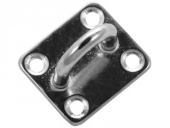 PONTET SUR PLATINE RECTANG. 40MM INOX A4 / AISI 316