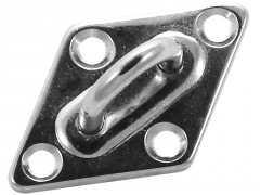 PONTET SUR PLATINE LOSANGE 59MM INOX A4 / AISI 316