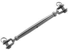 RIDOIR À DEUX CHAPPES M6 INOX A4 / AISI 316