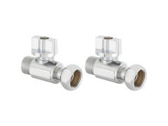 ROBINET D ARRET DROIT MALE FEMELLE 12X17 LOT DE 2