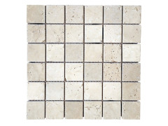 MOSAIQUE SOL & MUR ARTENS MINERAL TRAVERT IVOIRE 4,8X4,8CM 30,5X30,5CM