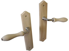 ENSEMBLE DE PORTE BOIS 195MM SANS TROU BOIS BRUT