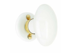 BOUTON DE PORTE PORCELAINE PORCELAINE DE LIMOGES LAITONNï¿½