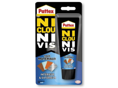 COLLE FIXATION POLYMERE INT/EXT PATTEX NI CLOU NI VIS BLANC TUBE 142G